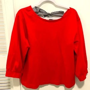 JCREW TOP red